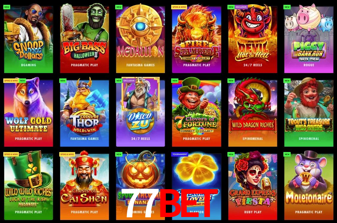 Game Providers 77bet